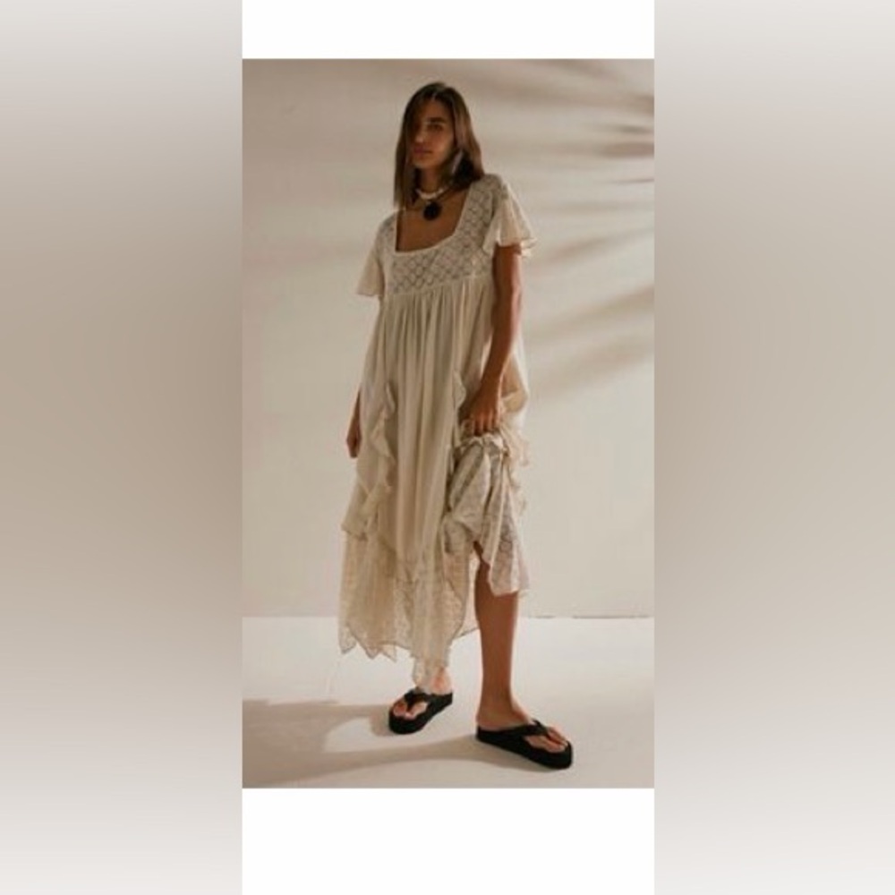 Bring the Romance Free People Midi Dress